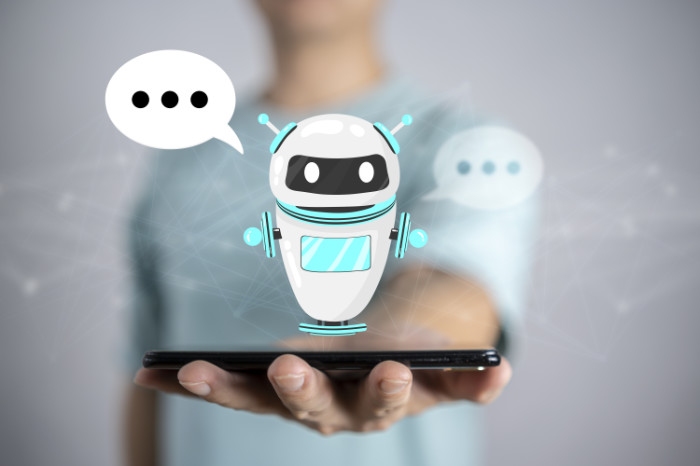tech biz businessman chatbot